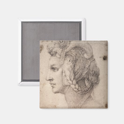 Studie van het hoofd magneet (Voorkant / Achterkant)