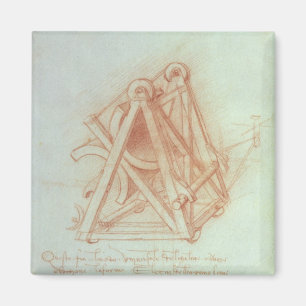 Studie van het Wooden-kader met Casting Magneet