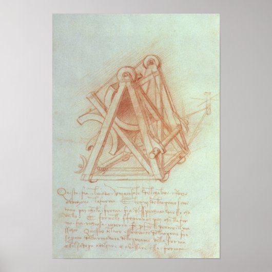 Studie van het Wooden-kader met Casting Poster (Voorkant)