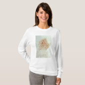 Studie van het Wooden-kader met Casting T-shirt (Voorkant volledig)