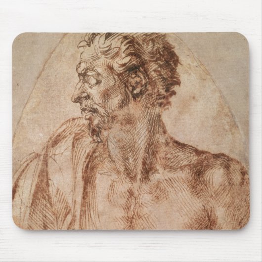 Studie van hoofd en schouders muismat (Voorkant)