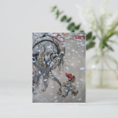 Studie van Julbacken (Yule Goat) van 1911 Briefkaart (Staand voorkant)