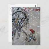 Studie van Julbacken (Yule Goat) van 1911 Briefkaart (Voorkant / Achterkant)