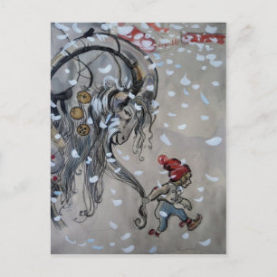 Studie van Julbacken (Yule Goat) van 1911 Briefkaart