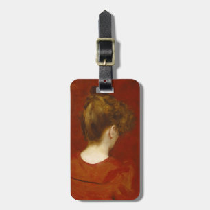 Studie van Lilia, 1887 (olie op doek) Bagagelabel