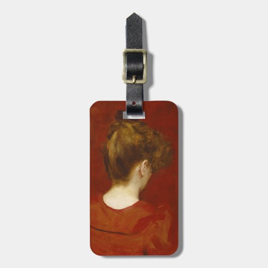 Studie van Lilia, 1887 (olie op doek) Bagagelabel (Voorkant verticaal)