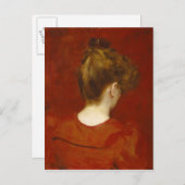 Studie van Lilia, 1887 (olie op doek) Briefkaart (Voorkant / Achterkant)