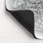 Studie van Lion statue - Pierre Jacques mousepad Muismat (Hoek)