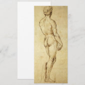 Studie van Michelangelo's David-beeld door Raphael (Voorkant / Achterkant)