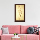 Studie van Michelangelo's David-beeld door Raphael Canvas Afdruk (Insitu (Woonkamer))