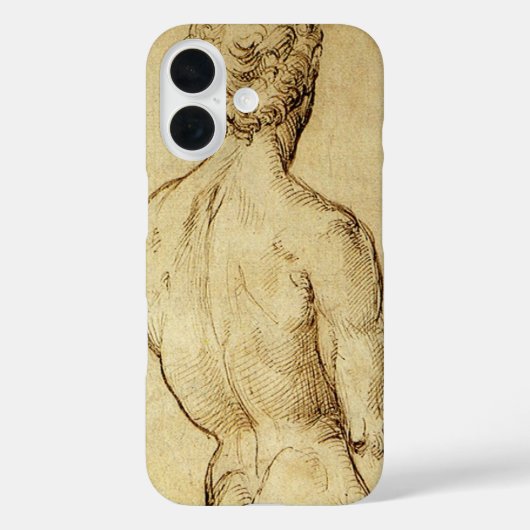 Studie van Michelangelo's David-standbeeld door Ra Case-Mate iPhone Case (Achterkant)