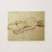 Studie van Michelangelo's David-standbeeld door Ra Legpuzzel (Horizontaal)