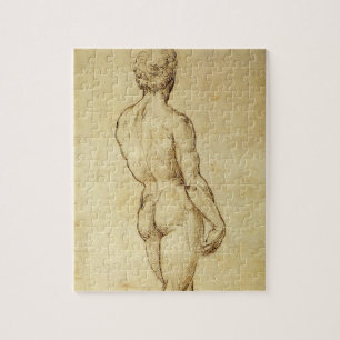 Studie van Michelangelo's David-standbeeld door Ra Legpuzzel