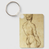 Studie van Michelangelo's David-standbeeld door Ra Sleutelhanger (Voorkant)