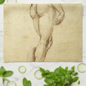 Studie van Michelangelo's David-standbeeld door Ra Theedoek (Gevouwen)