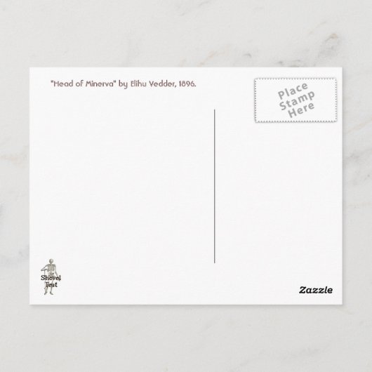Studie van Minerva Briefkaart (Achterkant)