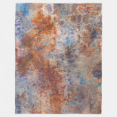 Studie van Rust Waterverf Print Fleece Deken (Voorkant)