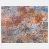 Studie van Rust Waterverf Print Fleece Deken (Voorkant (Horizontaal))