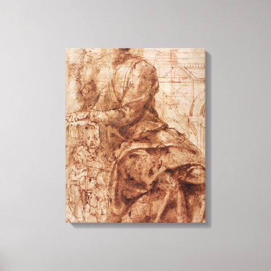 Studie van Sibyl Canvas Afdruk (Voorkant)