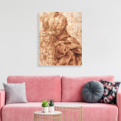Studie van Sibyl Canvas Afdruk (Insitu (Woonkamer))
