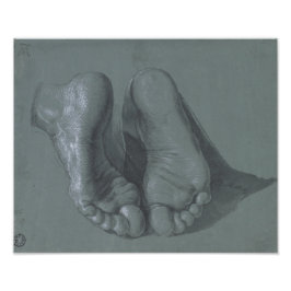 Studie van twee feet door Albrecht Durer Foto Afdruk