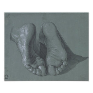 Studie van twee feet door Albrecht Durer Foto Afdruk
