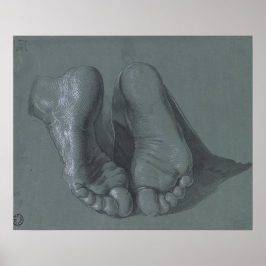 Studie van twee feet door Albrecht Durer Poster (Voorkant)