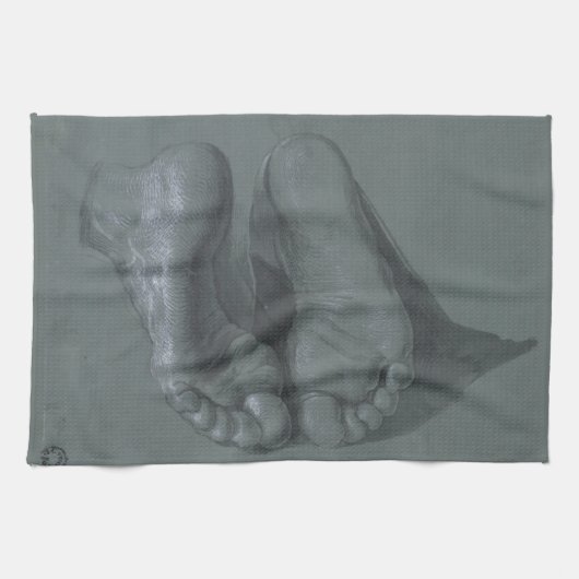 Studie van twee feet door Albrecht Durer Theedoek (Horizontaal)
