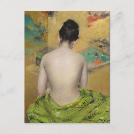 Studie van vlees en goud | William Merritt Chase Briefkaart (Voorkant)