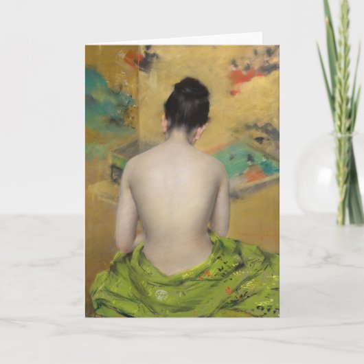 Studie van vlees en goud | William Merritt Chase Kaart (Voorkant)