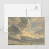Studie van Wolken met een Zonsondergang dichtbij Briefkaart (Voorkant / Achterkant)