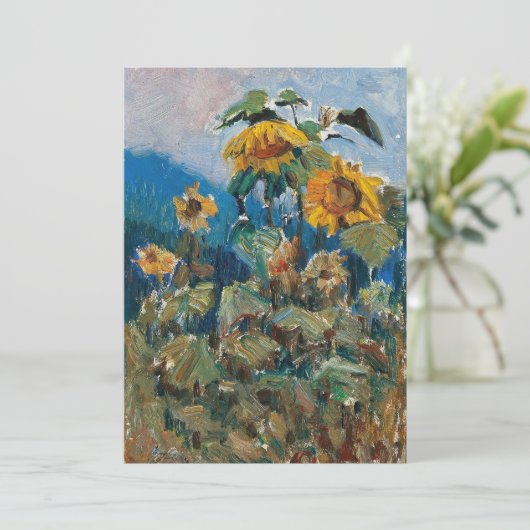 Studie van zonnebloemen | Marie Egner (Staand voorkant)