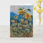 Studie van zonnebloemen | Marie Egner Kaart (Gele Bloem)