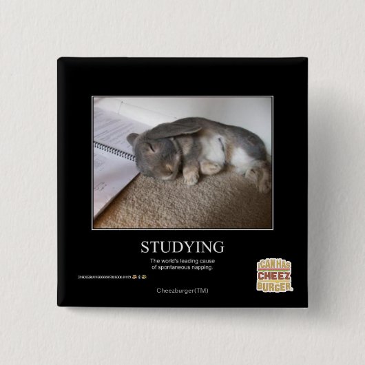 Studie Vierkante Button 5,1 Cm (Voorkant)