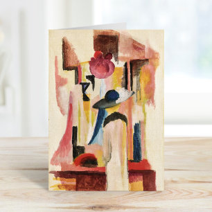 Studie voor Bright Shop Window   August Macke Kaart