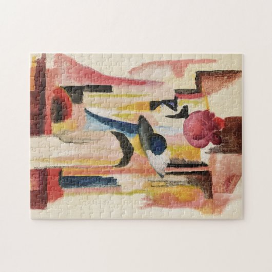 Studie voor Bright Shop Window | August Macke Legpuzzel (Horizontaal)