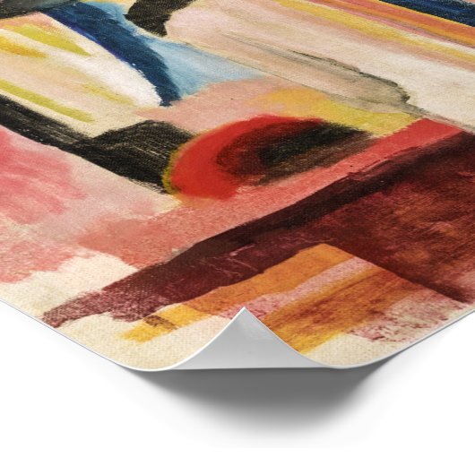 Studie voor Bright Shop Window | August Macke Poster (Hoek)