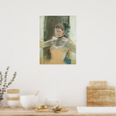 Studie voor Buste van een danseres van Edgar Degas Poster (Keuken)