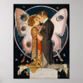 Studie voor Butterfly Couple, 1923, van Leyendecke Poster (Voorkant)