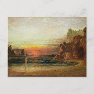 Studie voor 'Calypso's Grotto', c.1843 (olie op he Briefkaart