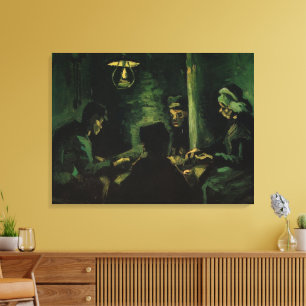 Studie voor De Aardappeleters door Vincent van Gog Canvas Afdruk