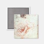 Studie voor de Alba Madonna, c.1508-09 Magneet (Voorkant / Achterkant)