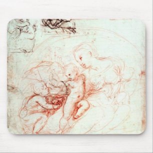 Studie voor de Alba Madonna, c.1508-09 Muismat