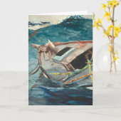 Studie voor de Golfstroom | Winslow Homer Kaart (Gele Bloem)