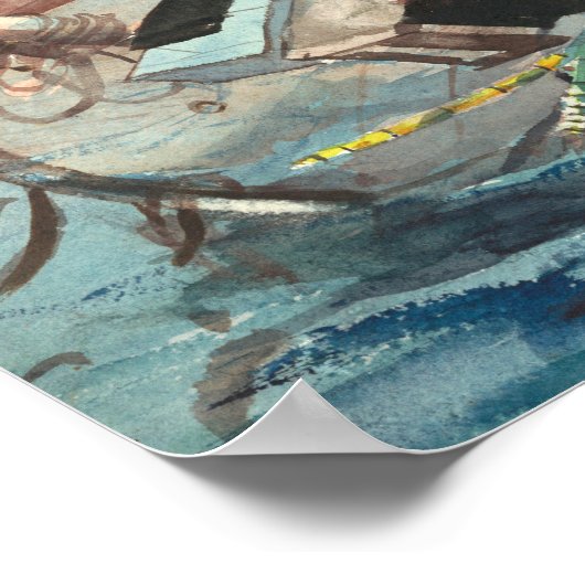 Studie voor de Golfstroom | Winslow Homer Poster (Hoek)