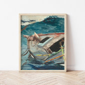 Studie voor de Golfstroom | Winslow Homer Poster