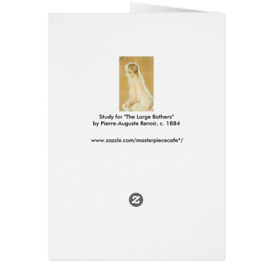 Studie voor 'De Grote Baders' van Pierre Renoir (Achterkant)