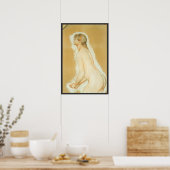 Studie voor 'De Grote Baders' van Pierre Renoir Poster (Keuken)