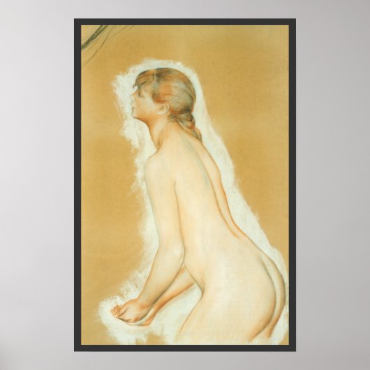 Studie voor 'De Grote Baders' van Pierre Renoir Poster (Voorkant)
