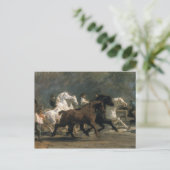 Studie voor de Horsemarket, 1900 Briefkaart (Staand voorkant)